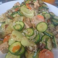 Quinoa with grilled veggies & tofu at Vege Fast Food in Split