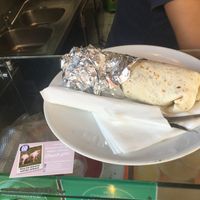 Burrito and thank you card  at Vege Fast Food in Split