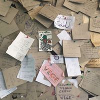 Vegan message board   at Vege Fast Food in Split