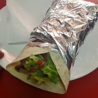 Fresh veggie wrap at Vege Fast Food in Split