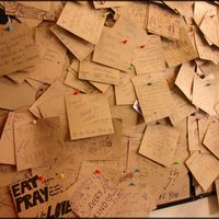 Wall of Thanks at Vege Fast Food in Split