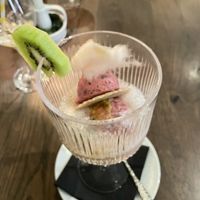 gepfeffertes Erdbeersorbet mit Prosecco  at Scholastika in Achenkirch