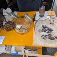 Almond butter stuffed dates. Wow at Simply Raw Living in Dunedin