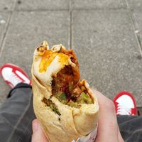 Regular falafel wrap with all the trimmings at Go Falafel - Piccadilly Gardens in Manchester