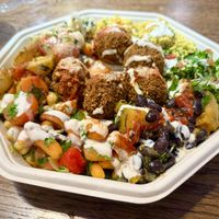 Falafel lunch box 🧆   at Go Falafel - Piccadilly Gardens in Manchester