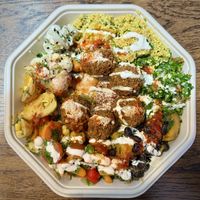 Falafel lunch box 🧆   at Go Falafel - Piccadilly Gardens in Manchester