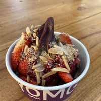 Vegan açai frozen yoghurt   at YOMG - Frankston in Frankston