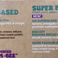 Vegan burger and plant based shakes   at YOMG - Frankston in Frankston