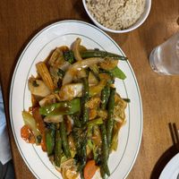 Spicy string bean stir fried in basil sauce   at Mekong Vietnamese Restaurant in Sandusky