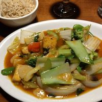 Tofu with spicy basil sauce at Mekong Vietnamese Restaurant in Sandusky
