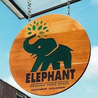 Sign out Front at Elephant Organic  in Chiang Mai