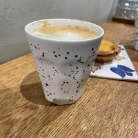Flat white with oatmilk   at Mister NATA in Amsterdam