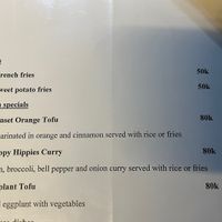 Vegan specials   at Woodstock Beach Camp in Hai Phong