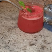 Watermelon drink at Wild and the Sage in Unawatuna