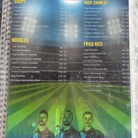 Veg options in the menu 2.5 at Desi Dhaba in Windhoek