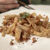 Panqueca chinesa fritida at Tian Jie in Nazare