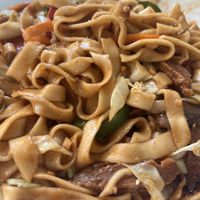 Noodles con verdure buonissime e abbondanti  at Tian Jie in Nazare