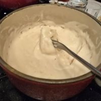 unmeltable fondue at Auberge de Savièse in Geneva