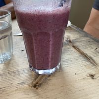 True blue smoothie   at enVie A Vegan Kitchen in Halifax