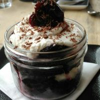 Black Forrest cake at enVie A Vegan Kitchen in Halifax