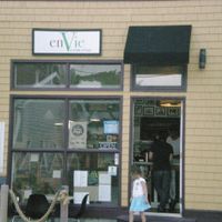 Entrance to enVie restaurant at enVie A Vegan Kitchen in Halifax