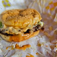 Burgers are delicious!!!! $4.5 for a burger with a lot of toppings to choose from!! at Kokoz in Hilo