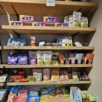 Vegan section as of March 2025 at Vínberið in Reykjavik