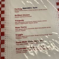 Menu  at Chachi's Sandwiches in San Pedro