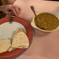 Lentils and Papadam at Dishes of India in Alexandria