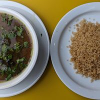 miso soup with quinoa at Harlow on the Fly in Portland