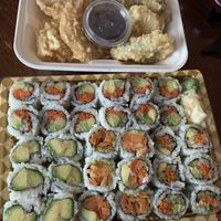 Their tempura is vegan!  at Sushi Bay in Bridgewater