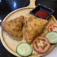Vegan samosas   at Maruthi Bhojan in Hoi An