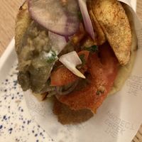Meatless souvlaki  at The Greek Project  in Nyon