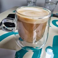 Latte at Buddha Barge  in Hoddesdon