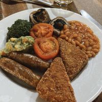 Garden Plate (vegan full English)  at BHX - Factory Bar and Kitchen in Birmingham