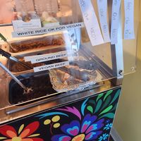 Vegan options labeled clearly! at South Shore Taco Guy in Hull