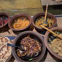 All curry dishes at White Elephant Cookery Class in Ella