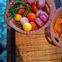 Necessary ingredients at White Elephant Cookery Class in Ella