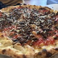 The Blueprint with mushrooms and VG cheese   at Wild Fire  in Sunderland