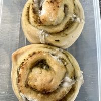 Pesto swirls   at Little Audrey's Plant Based Mobile Cafe in Inverness