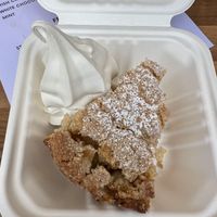 Apple pie and ice cream!   at Little Audrey's Plant Based Mobile Cafe in Inverness