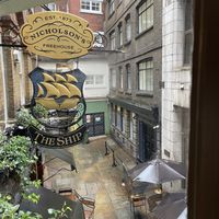 Cute upstairs table with this view  at The Ship - Talbot in London