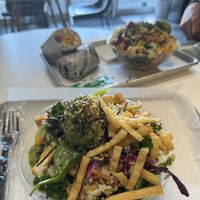 Poke bowl with fried tofuu  at Hula Poke in San Antonio