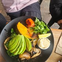 Vegan big brekkie add mushrooms at Sparrows Leura in Leura
