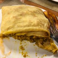 Roti! Fantastic at Mango's Caribbean Cookhouse in Huntsville