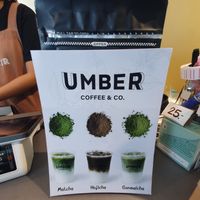 Types of matcha at Umber Coffee & Co  in Phang Nga