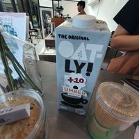Oatly milk at Umber Coffee & Co  in Phang Nga