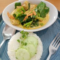 An absolute must try for a vegetarian who wants to try Thai cuisine. This became my favourite place to eat in Phuket.Tom yum soup and green Thai curry get 5 stars from me. at Kingliew Vegetarian in Phuket
