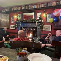 Cozy fire  at The Station Inn in Carnforth