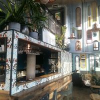 The bar at Café Spice Namasté in East London